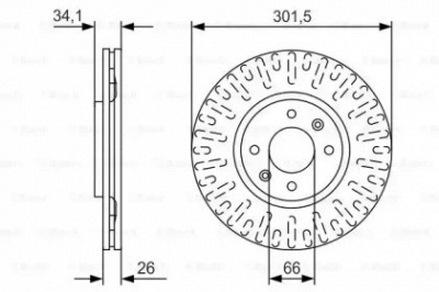 BOSCH 0986479d36 -  Тормозной диск