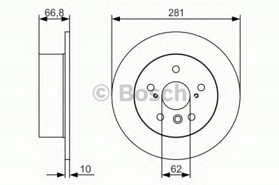 BOSCH 0986479r06 -  Тормозной диск