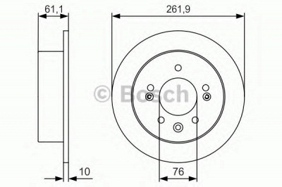 BOSCH 0986479r09 -  Тормозной диск