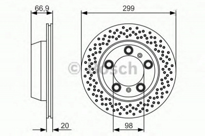 BOSCH 0986479r11 -  Тормозной диск
