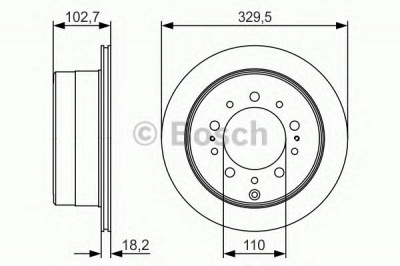 BOSCH 0986479r15 -  Тормозной диск