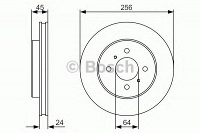BOSCH 0986479r18 -  Тормозной диск