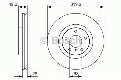 BOSCH 0986479r22 -  Тормозной диск