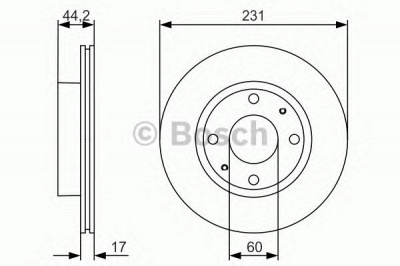 BOSCH 0986479r23 -  Тормозной диск