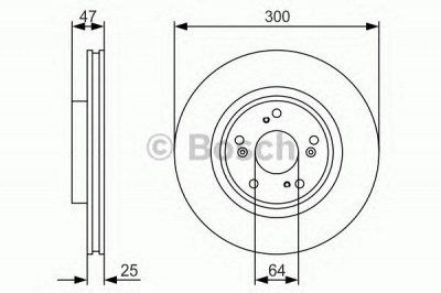 BOSCH 0986479r24 -  Тормозной диск