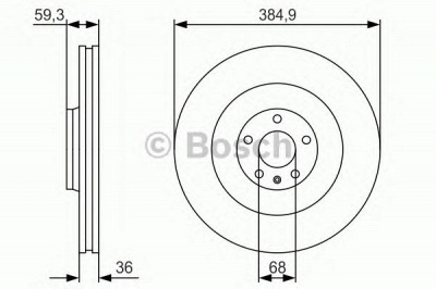 BOSCH 0986479r30 -  Тормозной диск