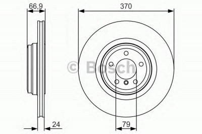 BOSCH 0986479r36 -  Тормозной диск