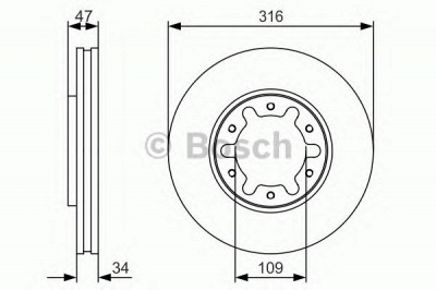 BOSCH 0986479r38 -  Тормозной диск