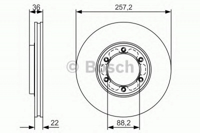 BOSCH 0986479r42 -  Тормозной диск