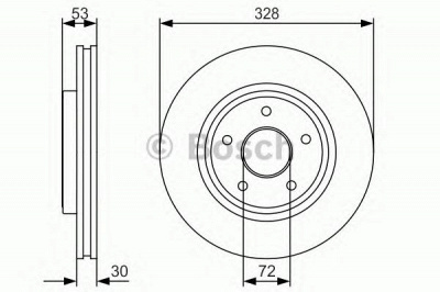 BOSCH 0986479r48 -  Тормозной диск