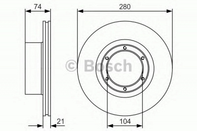 BOSCH 0986479r49 -  Тормозной диск