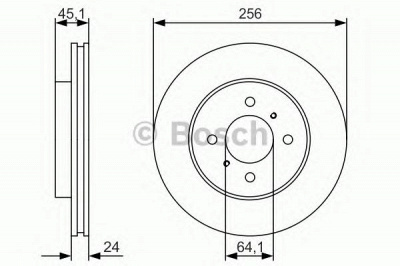 BOSCH 0986479r51 -  Тормозной диск