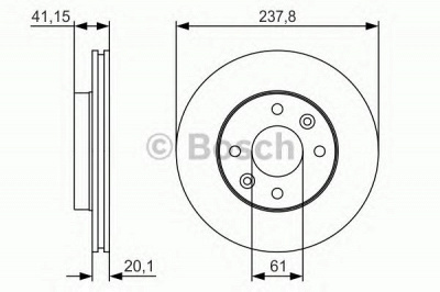 BOSCH 0986479r66 -  Тормозной диск