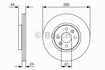 BOSCH 0986479r67 -  Тормозной диск