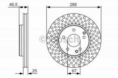 BOSCH 0986479r69 -  Тормозной диск