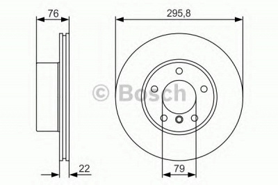BOSCH 0986479r72 -  Тормозной диск