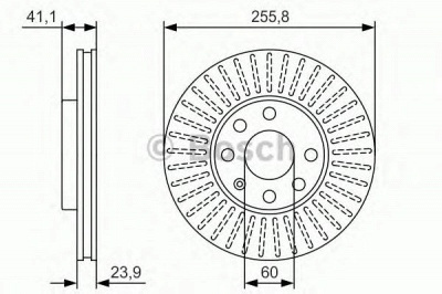 BOSCH 0986479r76 -  Тормозной диск