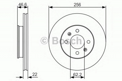 BOSCH 0986479r77 -  Тормозной диск