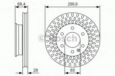 BOSCH 0986479r78 -  Тормозной диск