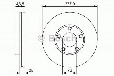 BOSCH 0986479r83 -  Тормозной диск