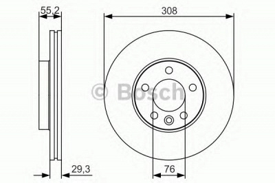 BOSCH 0986479r84 -  Тормозной диск