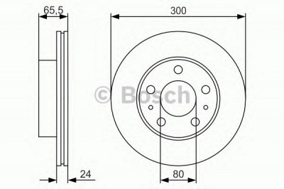 BOSCH 0986479r86 -  Тормозной диск