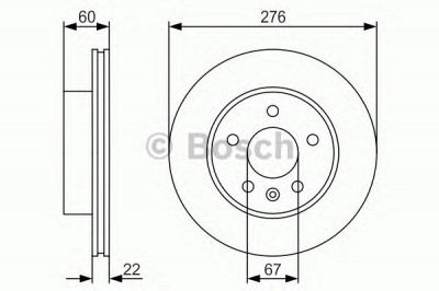 BOSCH 0986479r95 -  Тормозной диск