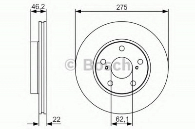 BOSCH 0986479r97 -  Тормозной диск