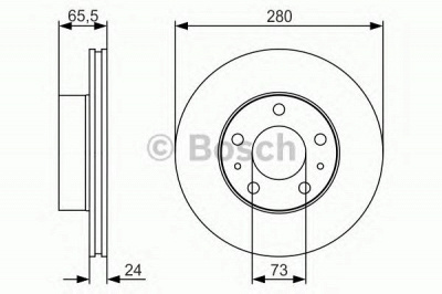 BOSCH 0986479r98 -  Тормозной диск