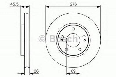 BOSCH 0986479s00 -  Тормозной диск