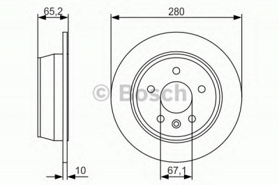 BOSCH 0986479s02 -  Тормозной диск