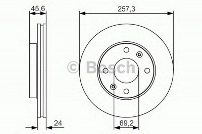 BOSCH 0986479s03 -  Тормозной диск