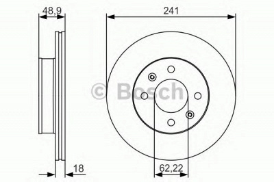 BOSCH 0986479s04 -  Тормозной диск