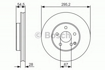 BOSCH 0986479s07 -  Тормозной диск