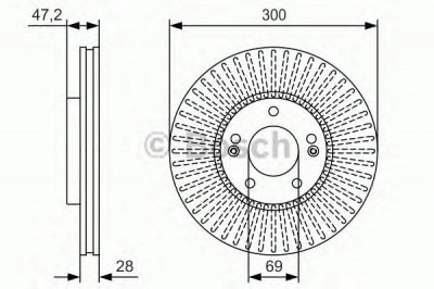 BOSCH 0986479s14 -  Тормозной диск