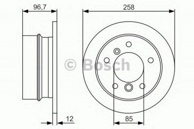BOSCH 0986479s17 -  Тормозной диск