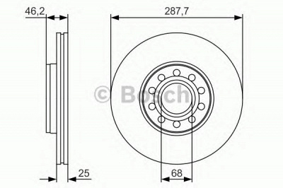 BOSCH 0986479s19 -  Тормозной диск