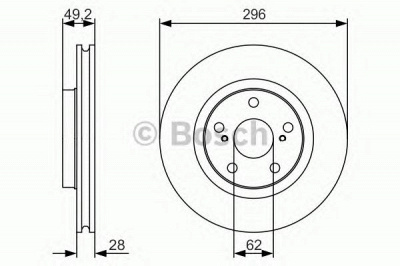 BOSCH 0986479s22 -  Тормозной диск