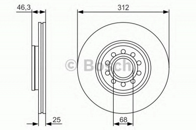 BOSCH 0986479s23 -  Тормозной диск