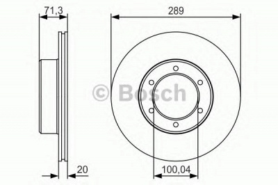 BOSCH 0986479s24 -  Тормозной диск