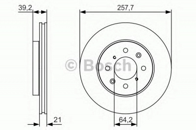 BOSCH 0986479s26 -  Тормозной диск