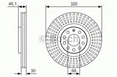 BOSCH 0986479s30 -  Тормозной диск