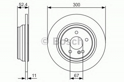 BOSCH 0986479s33 -  Тормозной диск