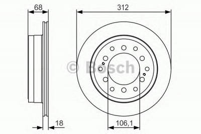 BOSCH 0986479s36 -  Тормозной диск