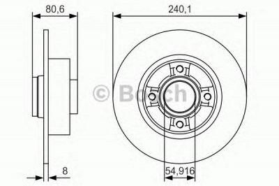 BOSCH 0986479s37 -  Тормозной диск
