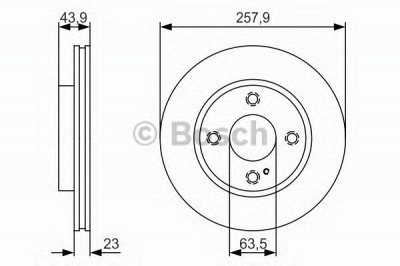 BOSCH 0986479s38 -  Тормозной диск
