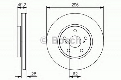 BOSCH 0986479s40 -  Тормозной диск