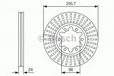 BOSCH 0986479s41 -  Тормозной диск