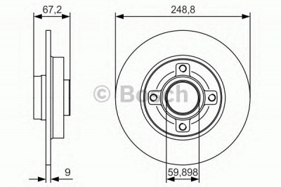 BOSCH 0986479s42 -  Тормозной диск
