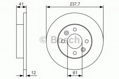 BOSCH 0986479s45 -  Тормозной диск
